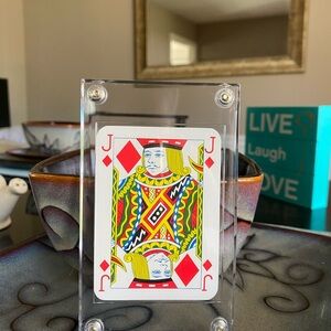 Louis Vuitton Monogram Playing Card in Plastic Hard Card Cover!